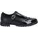 Hush Puppies Girls Maisie Junior Leather Buckle School Shoe - Black