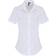 Premier Stretch Fit Poplin Korte Mouw Blouse - Wit