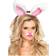 Leg Avenue Women's Plush Costume White Bunny Ears