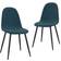 vidaXL Chaises À Manger Lot 2 Vert Foncé Velours Chaise de Cuisine 87cm 2pcs