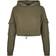 Urban Classics Ladies Short Worker Hoody - Summer Olive