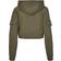 Urban Classics Ladies Short Worker Hoody - Summer Olive