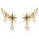 Thomas Sabo Ear Climber Royalty Star Earring - Gold/Blue/Transparent