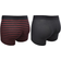 Levi's Base Stripe Boxer 2-pack - Black/Red