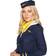 Partychimp Adult Ladies Blue Flight Attendant Costume