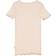 Wheat Rib Lace SS T-Shirt - Powder (0051f-007-2400)