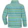 Didriksons Monte Printed Kid's Full-Zip - Waveprint Turquoise (504100-868)