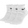 Nike Everyday Cushioned Training Ankle Socks 3-pack - White/Black