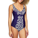 Abecita English Garden Swimsuit - Blue/White