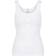 Pieces Kitte Ribbed Cotton Top - Bright White