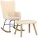 vidaXL with Footstool Gungstol 98cm