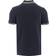 HUGO BOSS Stretch Cotton Slim Fit Curved Logo Polo Shirt - Dark Blue