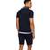 HUGO BOSS Stretch Cotton Slim Fit Curved Logo Polo Shirt - Dark Blue