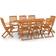 vidaXL 3086971 Juego de comedor de patio, 1 Mesa incl. 8 Sillas