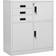 vidaXL Office 3 Drawers with 3 Sections Skab