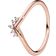 Pandora Tiara Wishbone Ring - Rose Gold/Transparent