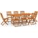 vidaXL 3086988 Ensemble repas de patio, 1 Table incluse 8 Chaises