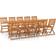 vidaXL 3086980 Matgrupp, 1 Bord inkl. 10 Stolar