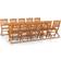 vidaXL 3086978 Matgrupp, 1 Bord inkl. 10 Stolar