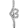 Pandora Sparkling Wishbone Heart Ring - Silver/Transparent