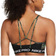 NIKE Pro Dri-FIT Indy Light-Support Padded Strappy Printed Sports Bra - Treeline/Black/Black/White