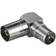 Goobay Angled Coaxial-Coaxial M-F Adapter