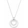 Swarovski Hollow Pendant Necklace - Silver/Transparent