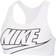 Nike Swoosh Futura Sports Bra - White/Black