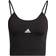 adidas Aeroknit Seamless Crop Top - Black/White