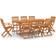 vidaXL 3086974 Matgrupp, 1 Bord inkl. 8 Stolar