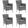 vidaXL 3094981 Matgrupp, 1 Bord inkl. 4 Stolar