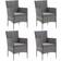 vidaXL 3094981 Patio Dining Set, 1 Table incl. 4 Chairs