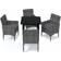 vidaXL 3094980 Juego de comedor de patio, 1 Mesa incl. 4 Sillas