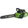 Greenworks GD40CS18 Motosega a Batteria con Motore Brushless, Lunghezza Barra 40cm, Velocità Catena 20m/s, 3,81kg, Auto-Lubrificante, Protezione Anti