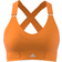 adidas FastImpact Luxe Run High-Support Sports Bra - Orange Rush/White