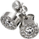 Edblad Thassos Studs - Silver/Transparent