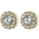 Edblad Thassos Studs - Gold/Transparent