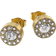 Edblad Thassos Studs - Gold/Transparent