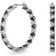 Swarovski Millenia Hoop Earrings - Silver/Black/Transparent
