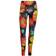 adidas Floral Running Leggings Women - Black/Bright Red