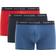 Tommy Hilfiger Logo Waistband Trunks 3-pack - Des Sky/Petrol Blue/Prim Red