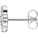 Thomas Sabo Charm Club Flower Ear Stud - Silver/Transparent