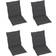 vidaXL 4-pack Sitzkissen Grau (100x50cm)
