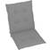 vidaXL 4-pack Cojín de silla Gris (100x50cm)