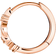 Thomas Sabo Charm Club Leaves Hoop Earring - Rose Gold/Transparent