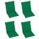 vidaXL 4-pack Coussin de chaise Vert (100x50cm)