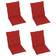 vidaXL 4-pack Cuscino per sedia Rosso (100x50cm)