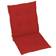 vidaXL 4-pack Coussin de chaise Rouge (100x50cm)