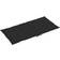 vidaXL 4-pack Stolsdyna Svart (100x50cm)