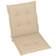 vidaXL 4-pack Coussin de chaise Beige (100x50cm)